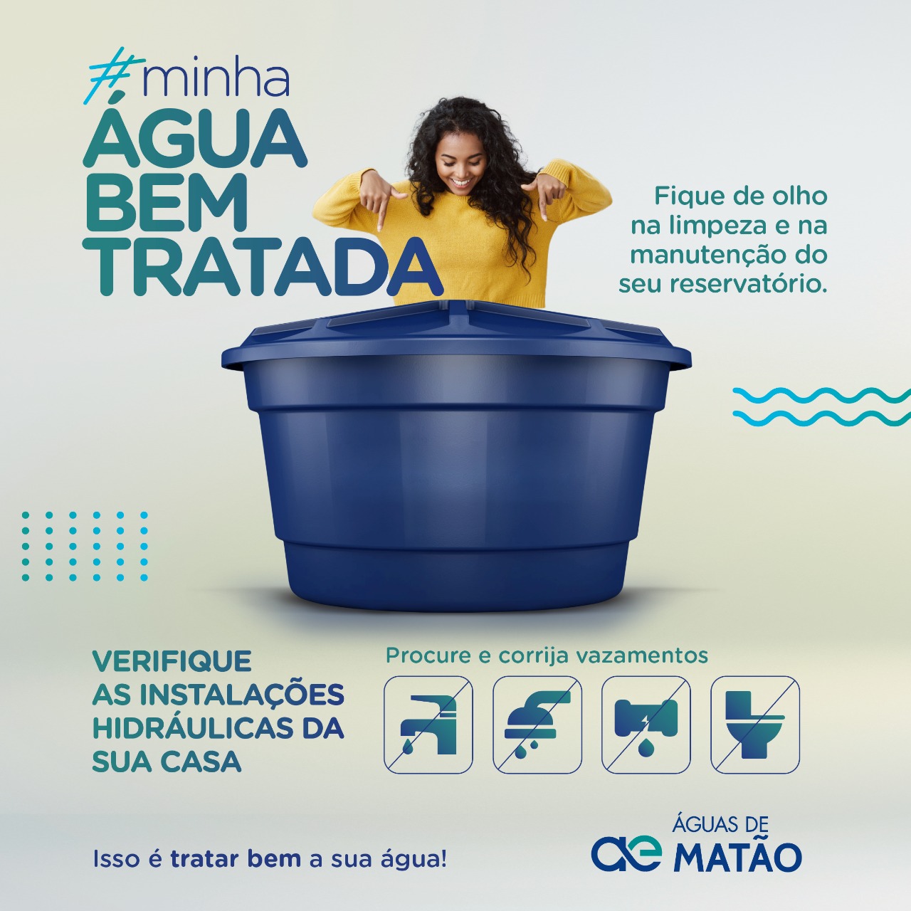 Águas de Matão lança campanha #minhaáguabemtratada